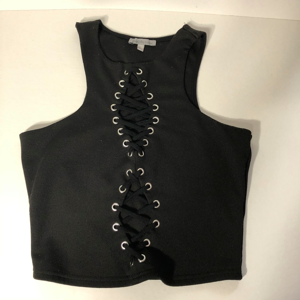 Charlotte Russe Black Crop Top